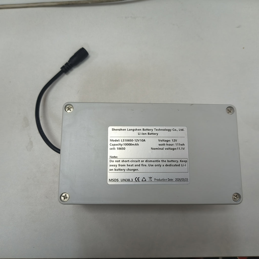12V 10000mAh Rechargeable Lithium Battery Pack with 5521 DC Connector for Inflatable Products