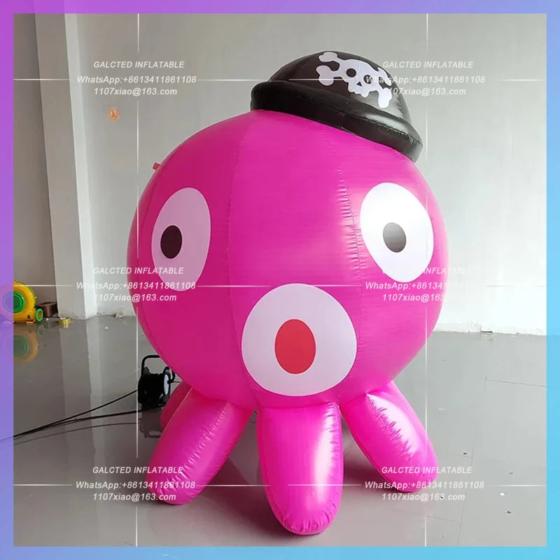 Theme Air Model Fresh Beach Bazaar Inflatable cartoon cute Octopus Octopus Ocean night market bar atmosphere interaction