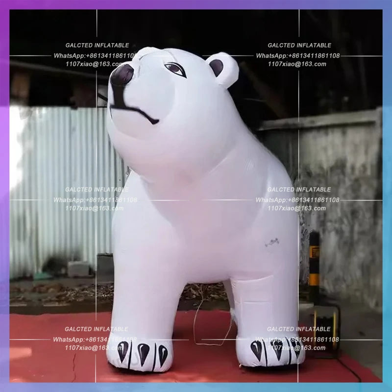 bear for zoo exhibition advertising Huge white inflatable bear polar