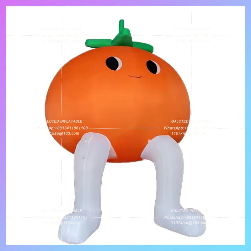 cartoon man summer music festival Customize inflatable persimmon cartoon fruit air model activity decoration fruit beverage adve