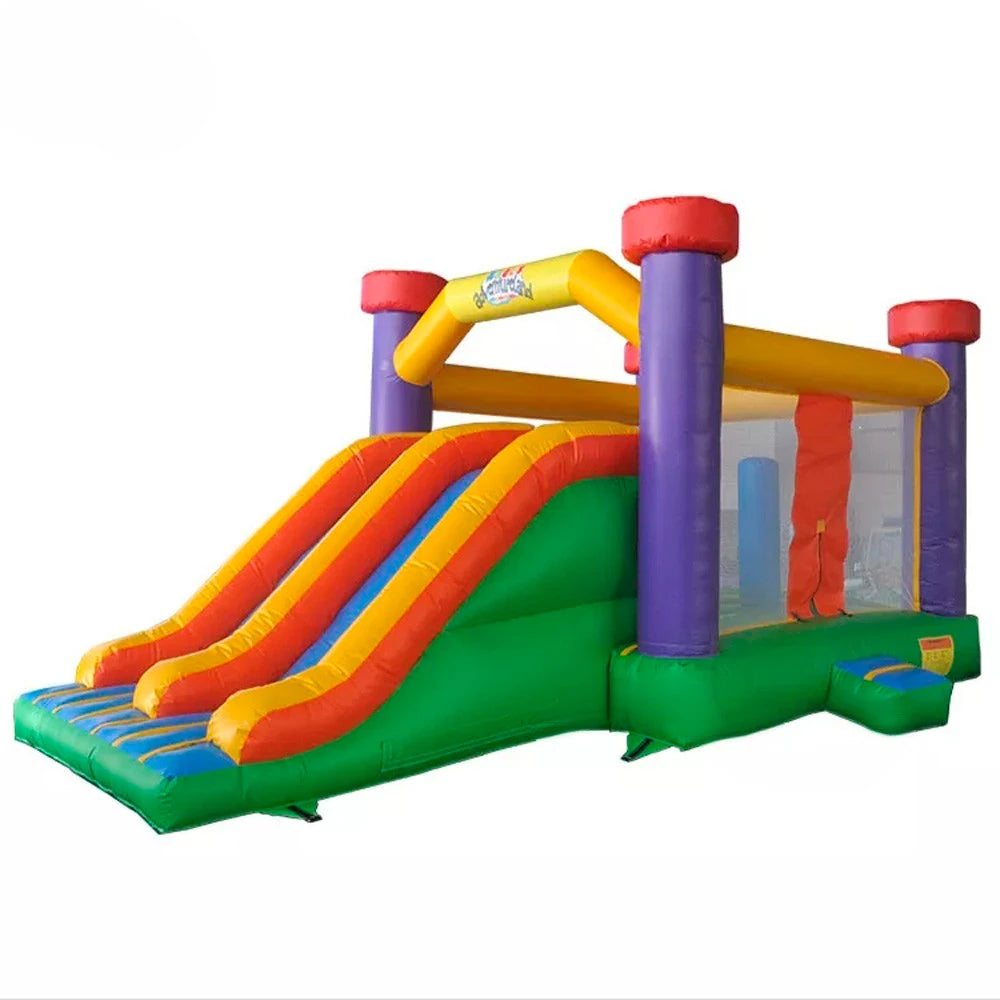 For Amusement Park Air Shipping Children's Inflatable Castle Outdoor Mini Toddlers Bouncer Jumping House Combo With Double Slide