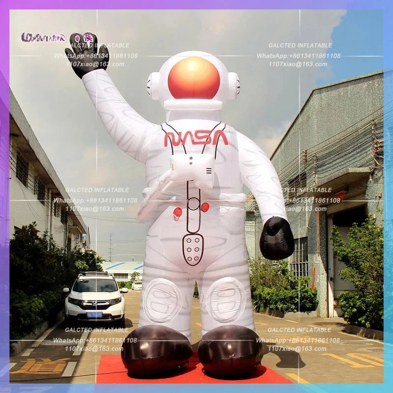 Inflatable Toys 3mH Inflatable Astronaut Spaceman With LED Lights For Advertising Campaigns  BG-C0821-1