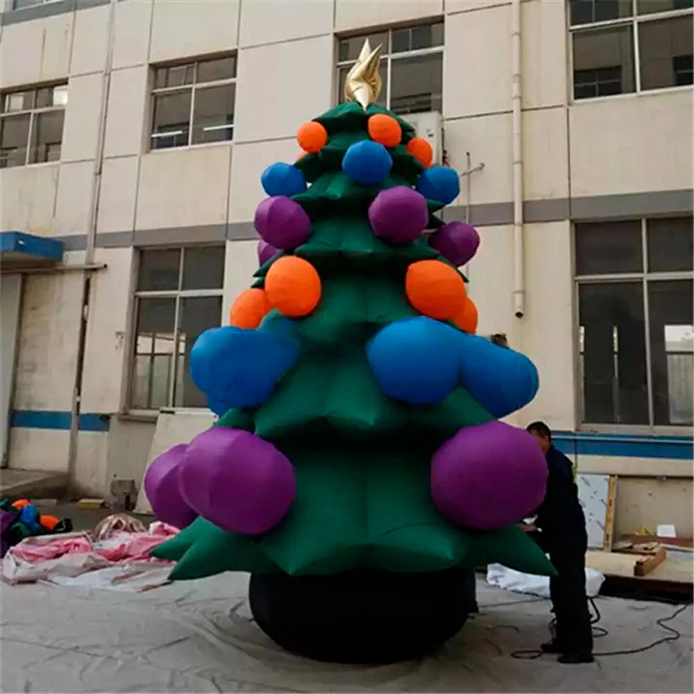 giant inflatable New design hot selling christmas tree with balls for promotion