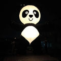 Cartoon For Advertising Outdoor Custom Eyecatching Giant Inflatable Panda With Blower And Led Lights Customized Panda Bear