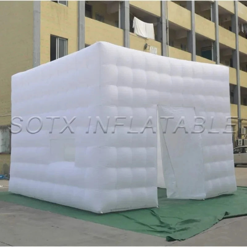 Wedding Show Exhibition 5m Inflatable Air Tent Photo Booth Backdrop Square Inflatable Air Cube Tent for Events Club Party