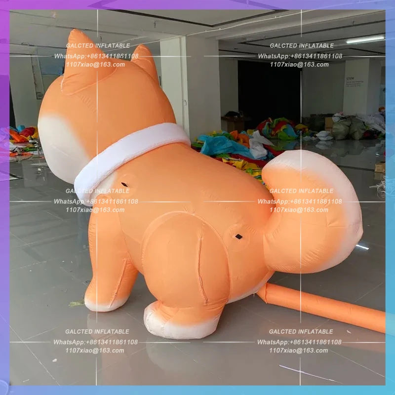 Akita dog zoo market camping Inflatable cartoon firewood dog pet air model animal dog activities decorative props