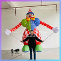 Inflatable Air Model for Playground 3.5M Cartoon Clown DIY Walking Dance Performance Props Festival Supermarket Circus Puppet