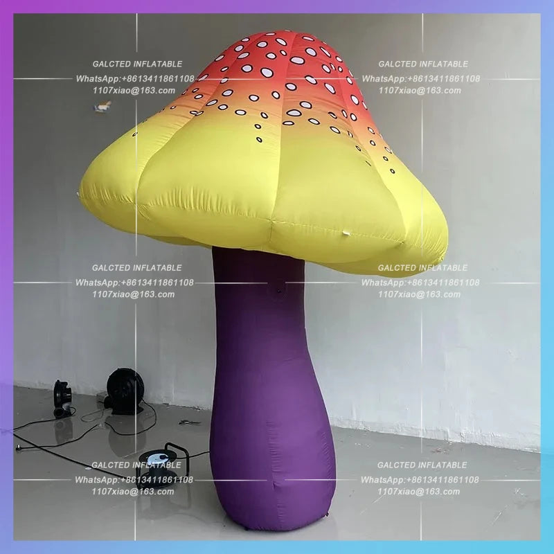 mushroom garden botanical garden Inflatable psychedelic mushrooms gas mold outdoor camp fairy musical stage lighting arrangement
