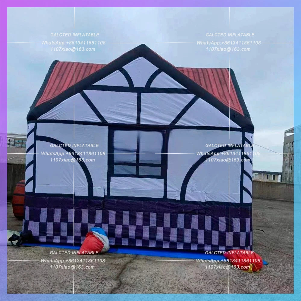 Inflatable PUB Tent traditional english local Portable Oxford 6x5x5m inflatable bar full printing inflatable irish pub for party
