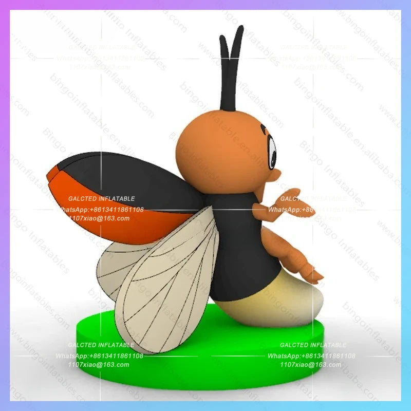 Inflatable Firefly for Children Park Personalized 2.7x3 Meters  Decoration / Cartoon Firefly Model Balloon Toys