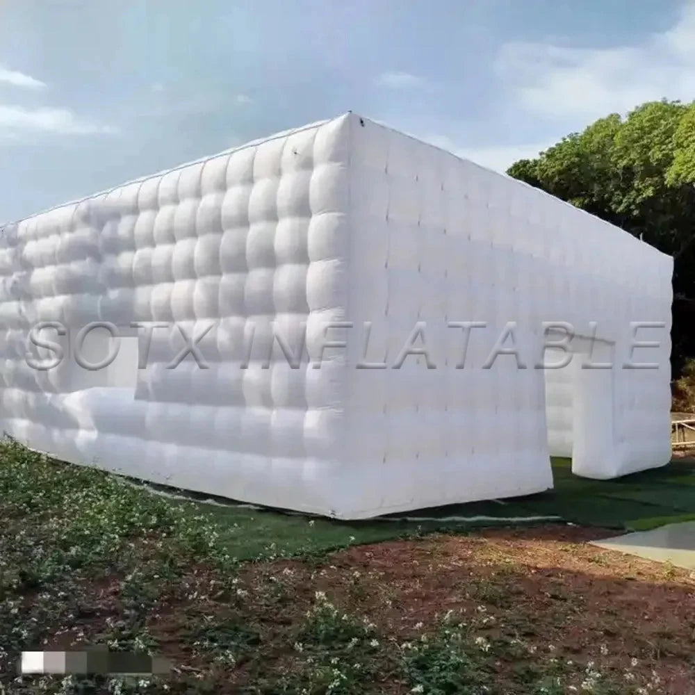 Event With Air Led Lighting Inflatable Cube Tent Inflatable Cube Building Nightclub Party Bar Tent Night Club For Disco Wedding