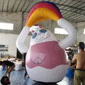 Cat Replica for Popular Inflatable Cat Cartoon Model Holding Rainbow for Advertising Inflatable Cartoon