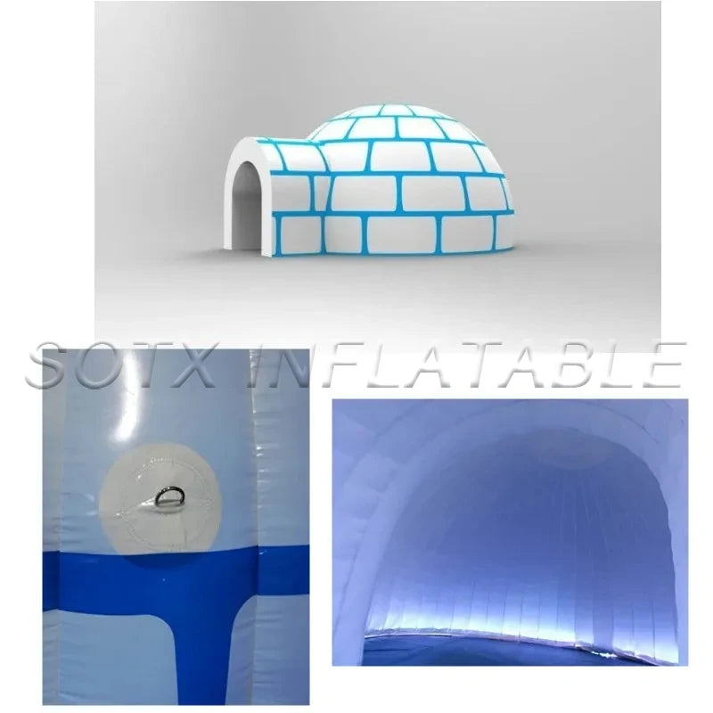 Wedding Show Exhibition Giant Inflatable Dome Tent Inflatable Igloo Dome Tent Marquee Lighting House for Party