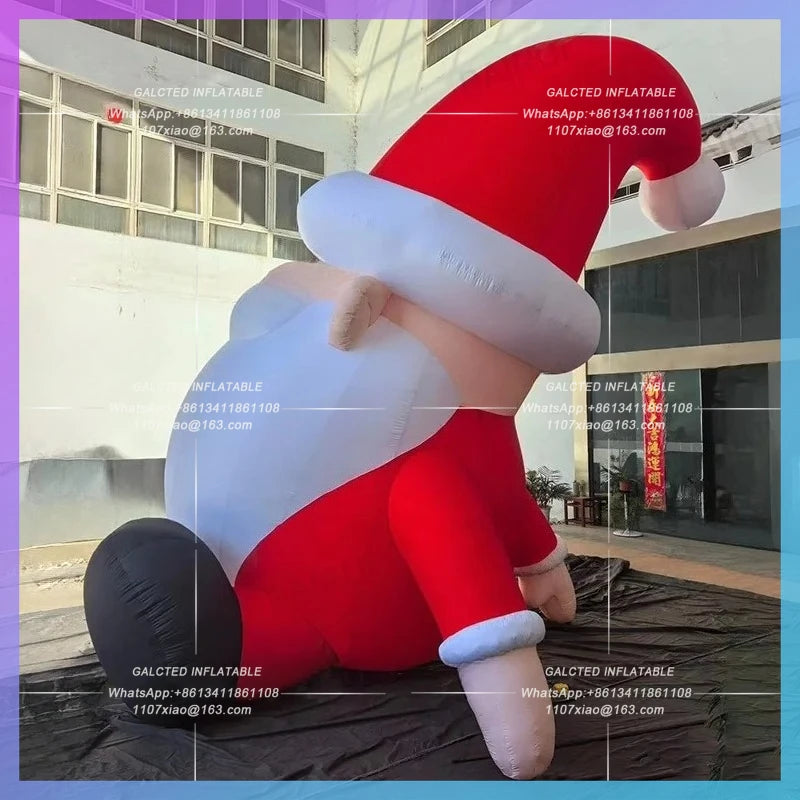 inflatable man kindly santa claus Customize 2m christams doll red clothing cartoon doll for new year celebration