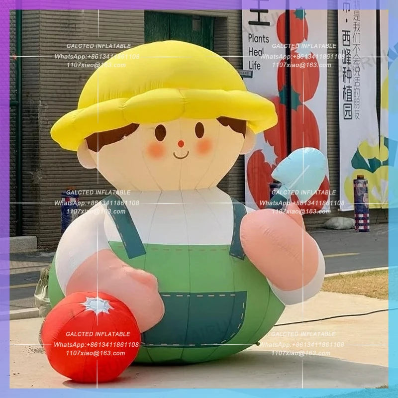 inflatable baby cartoon boy Children amusement park cute children for playground activity advertising