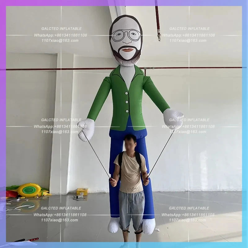 personalized image IP Custom Inflatable human back modelInteractive Tour Comic Show Tour Parade Clap Interactive Props