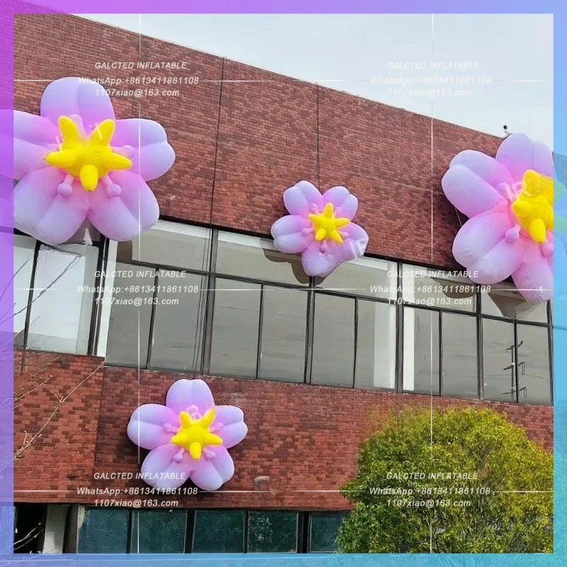 theme activity outdoor building Flower fair inflatable cherry blossom coffee shop art gallery decoration prop