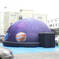 for School Teaching 8m/26ft Outdoor Inflatable Projection Dome Tent Large Inflatable Planetarium Tent Printing Dome with Blower
