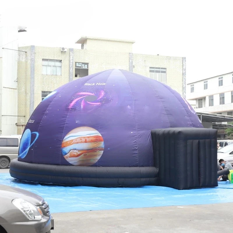 for School Teaching 8m/26ft Outdoor Inflatable Projection Dome Tent Large Inflatable Planetarium Tent Printing Dome with Blower