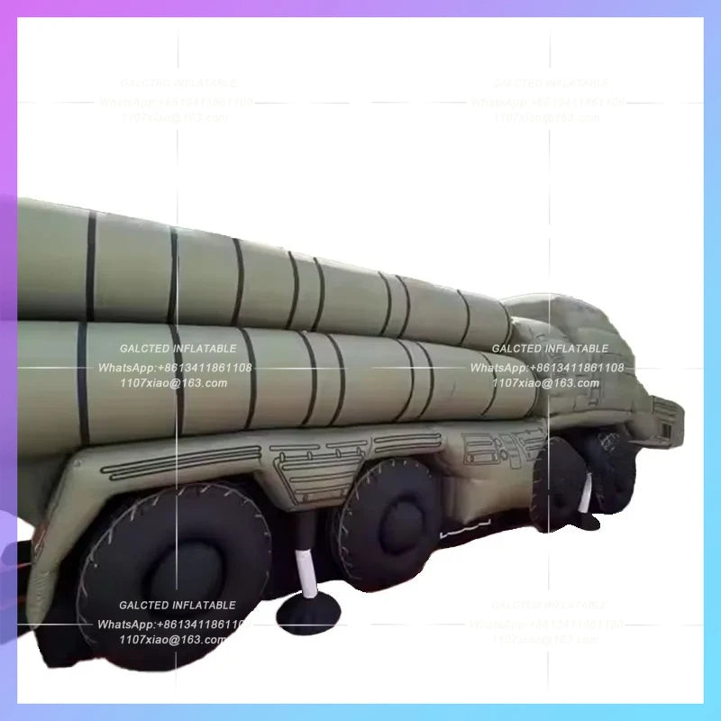 truck transport vehicle for movie Inflatable missile shooting decoration