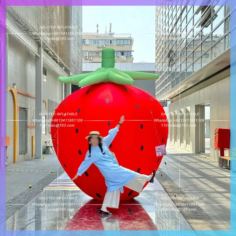 pear fruit air mold fruit fair Inflatable cartoon orange strawberry  diversion mall atrium decoration beauty Chen