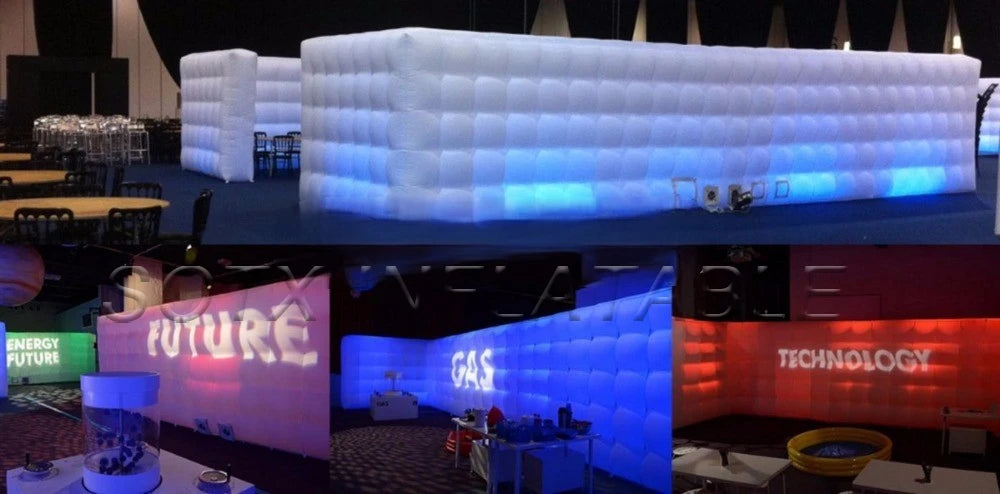 trade exhibition brightest LED inflatable background wall for