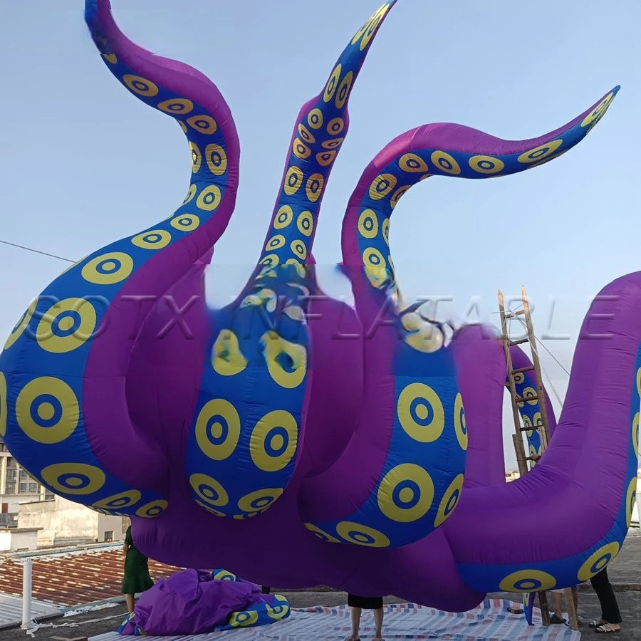 Advertising or Decorations Giant 6m Diameter Inflatable Octopus with Tentacles Inflatable Monster Animal Model for