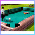 Inflatable Snooker Football Pool Table 9x6m Outdoor  Inflatable Human Soccer Billiards Sports Field For Coporate Events Game