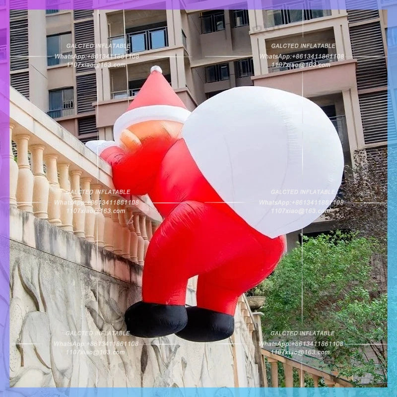 Inflatable Santa Claus with Waterproof Customized Christmas Oxford Cloth