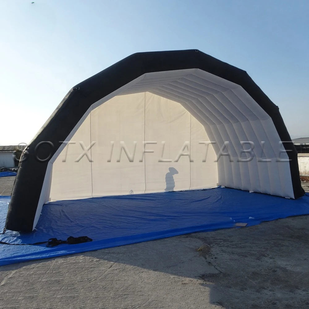Continuous Blower Personalized Dome Shaped Large Inflatable Stage Tent Luxury Marquee Disco Trade Show House Building With
