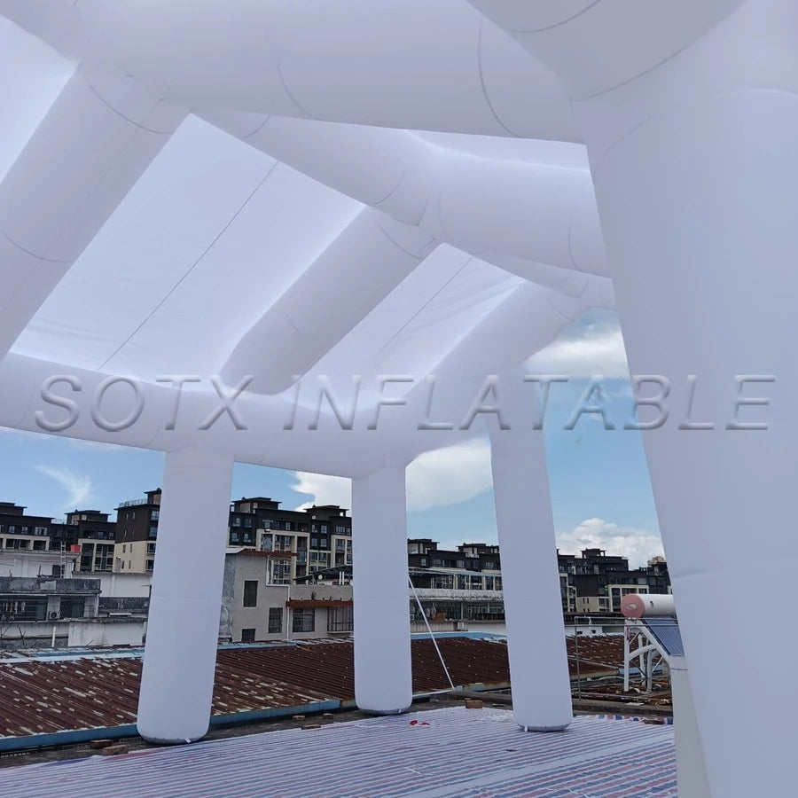 Ceremony/Business Event Exhibition Customized 10x8x6mH Giant Inflatable Wedding Tent For Wedding/School Graduation