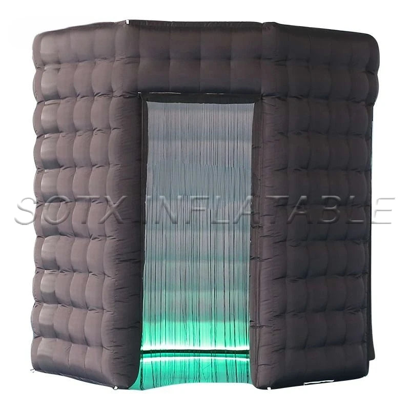 Wedding Party Event 2x2.5m Portable Inflatable Hexagon Photo Booth Enclosure Inflatable Photo Booth Backdrop Props for
