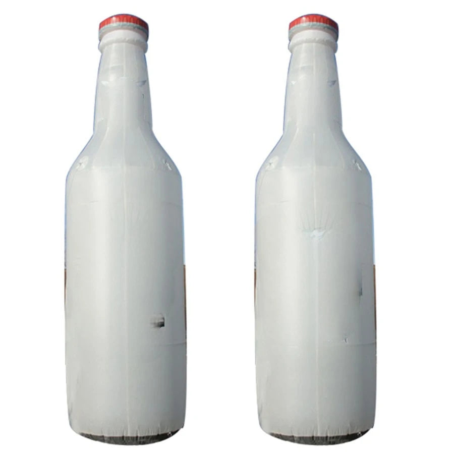 custom order 2m H Advertising Inflatable Beer Bottle For Advertising with movement hand, build in led light and blower to USA