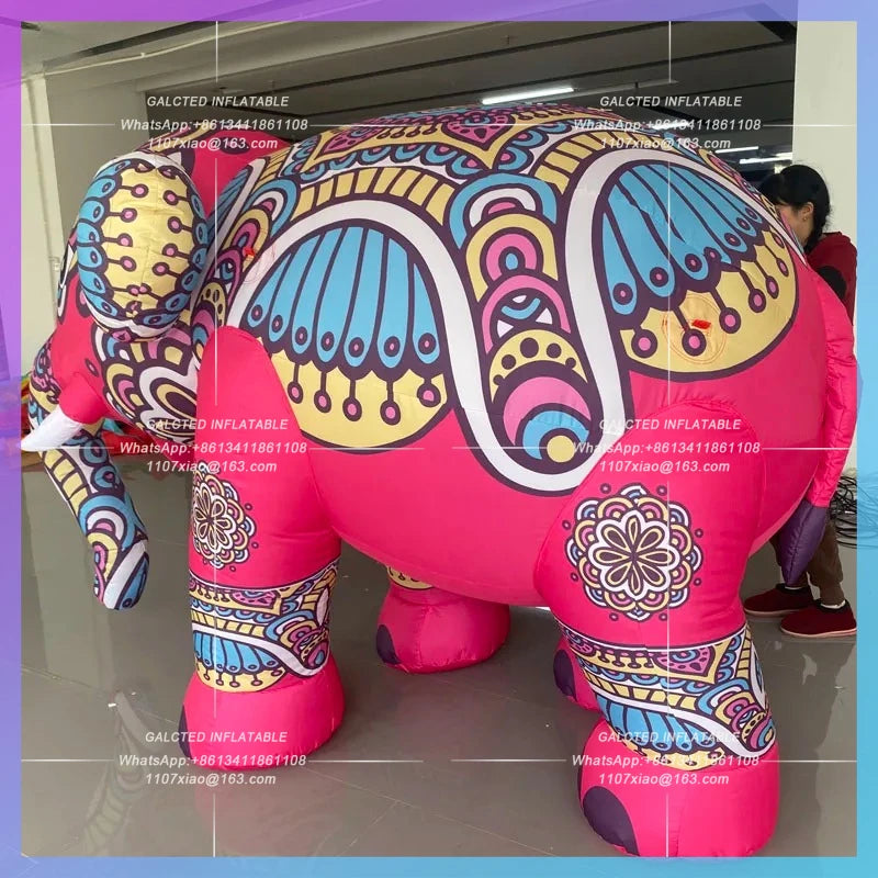 outdoor circus party decorations Giant inflatable elephant animal mascot toys  can be custom-sized