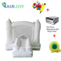 For audits Moonwalk Party Wholesale Kids Air Bounce Jumping pink Inflatable Wedding Castle White Bounce House With Ball Pit