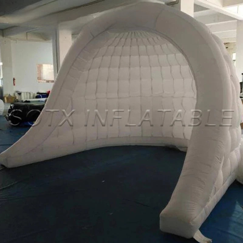 Show Wedding Outdoor 3x2.5mH Giant Inflatable Luna Tent Inflatable Selfie Shell Dome Tent with Led Lights for Party Events