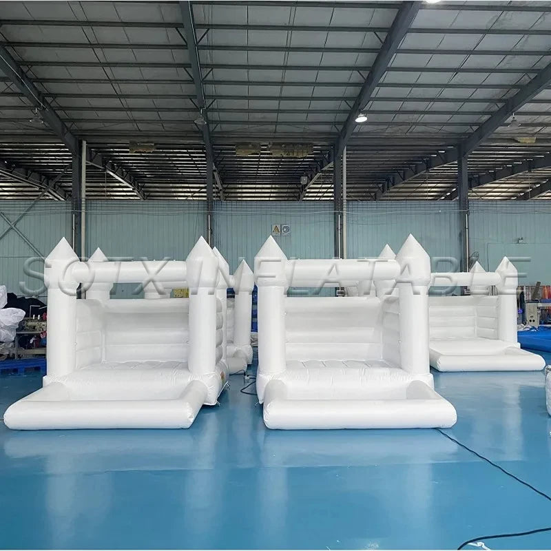 Jumping Bed for Wedding Inflatable White Wedding Bounce House Castle PVC Inflatable Bouncy Castle Bounce House Bridal