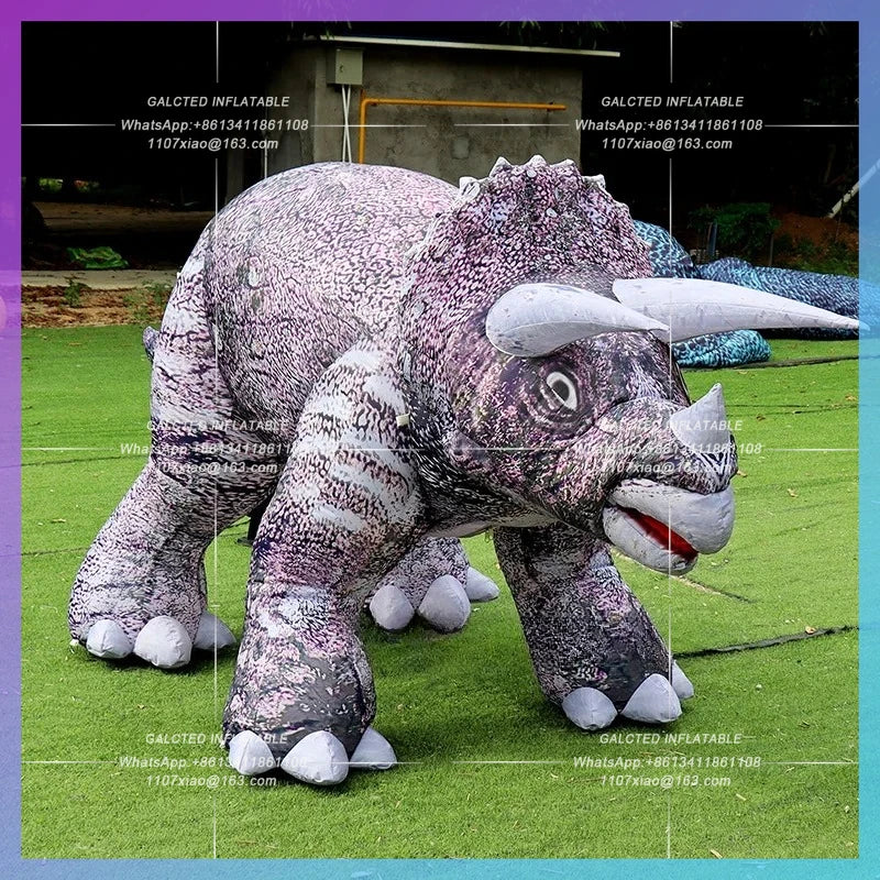 Inflatable Dinosaur Balloon Jurassic Theme Giant Replica 3m Length For Children Park Yard Event Decoration Toys