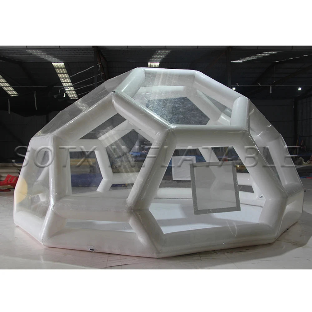Room For Outdoor New Design Airtight Football Shape Crystal Inflatable Bubble Soccer Dome Tent Transparent Camping Hotel Clear