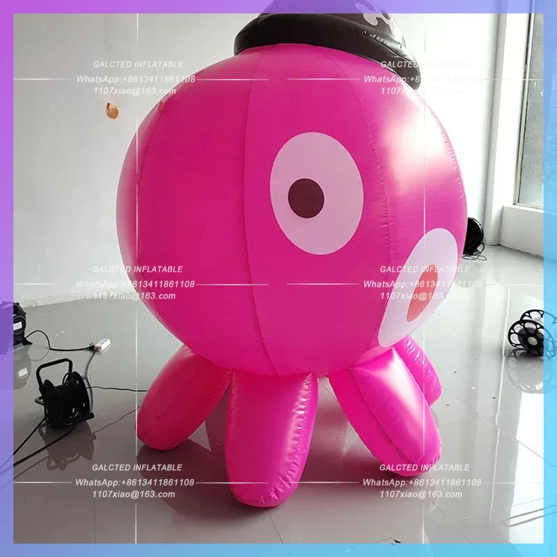 Theme Air Model Fresh Beach Bazaar Inflatable cartoon cute Octopus Octopus Ocean night market bar atmosphere interaction
