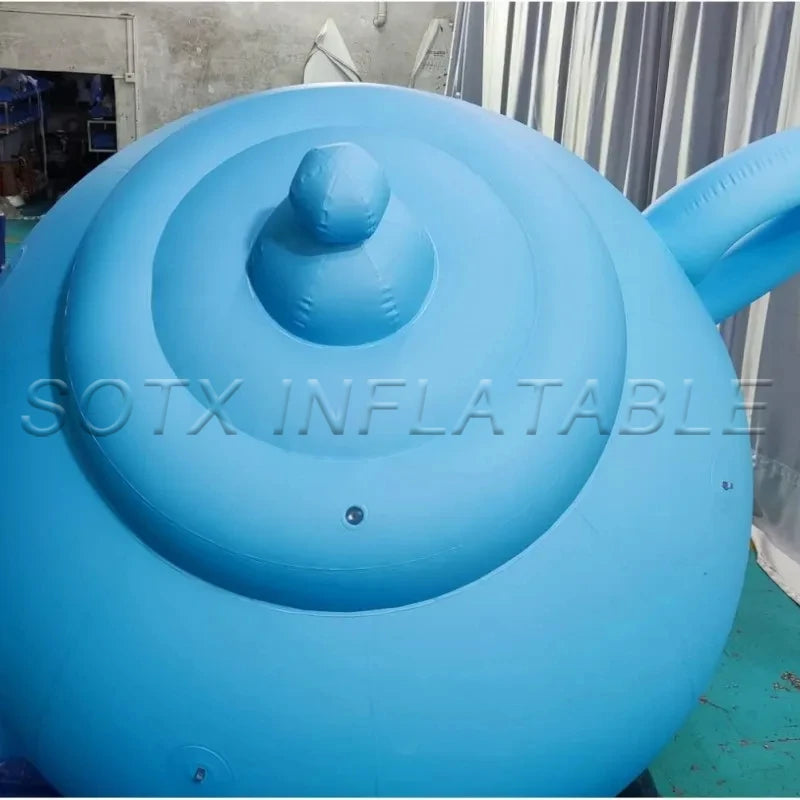 Exhibition Show Promotion 2mH Inflatable Teapot Model Giant Advertising Inflatable Teapot for Business Event