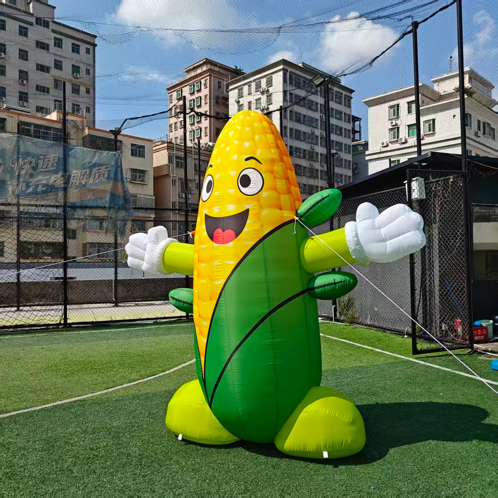 inflatable corn cartoon corn man 3m giant  hug doll green vegetable farm crops corns