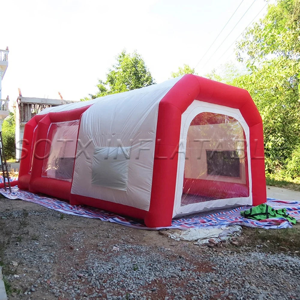 spray paint booth for car Free Shipping personalized 6/7/8 meters giant inflatable spray booth tent / portable inflatable