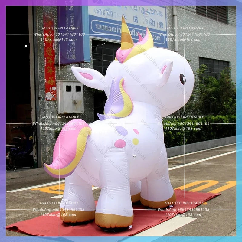 Air Unicorn Horse Balloon 3X2.6m Inflatable Horse Cartoon,Inflatables-Inflatable Toy