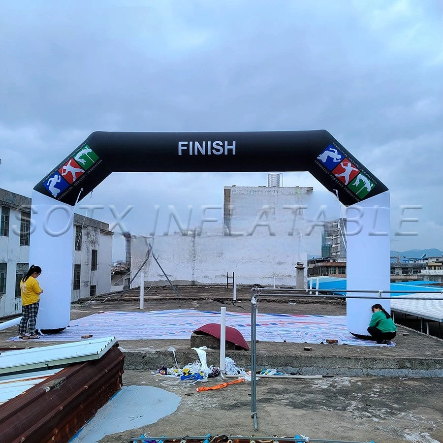 Racing Arch for Sport Event 8m Lx4m W or Custom Inflatable Arch Entrance Inflatable Archway Start Finish Line