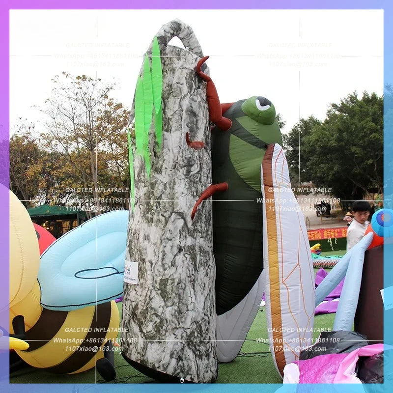 Inflatable Cicada Decorations Inflatable Toys 3.4m Height Big  Inflated Cartoon Toys for Party Event Home Decoration-Toys
