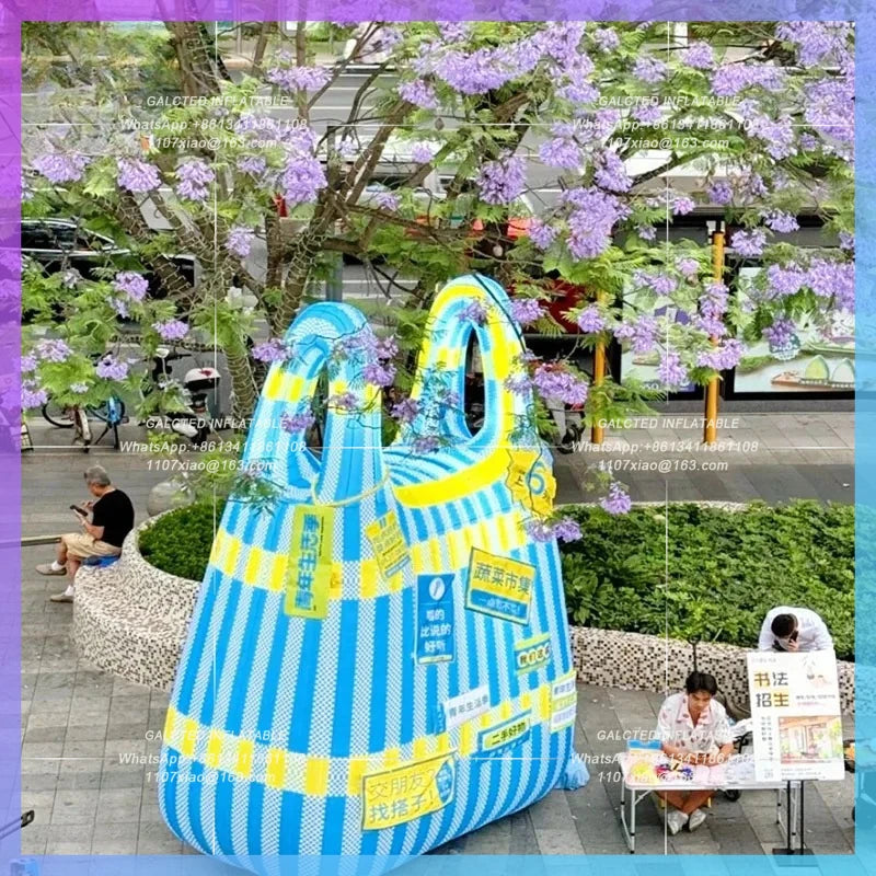 outdoor lighting atmosphere layout Inflatable handbag creative personality wacky IP customization