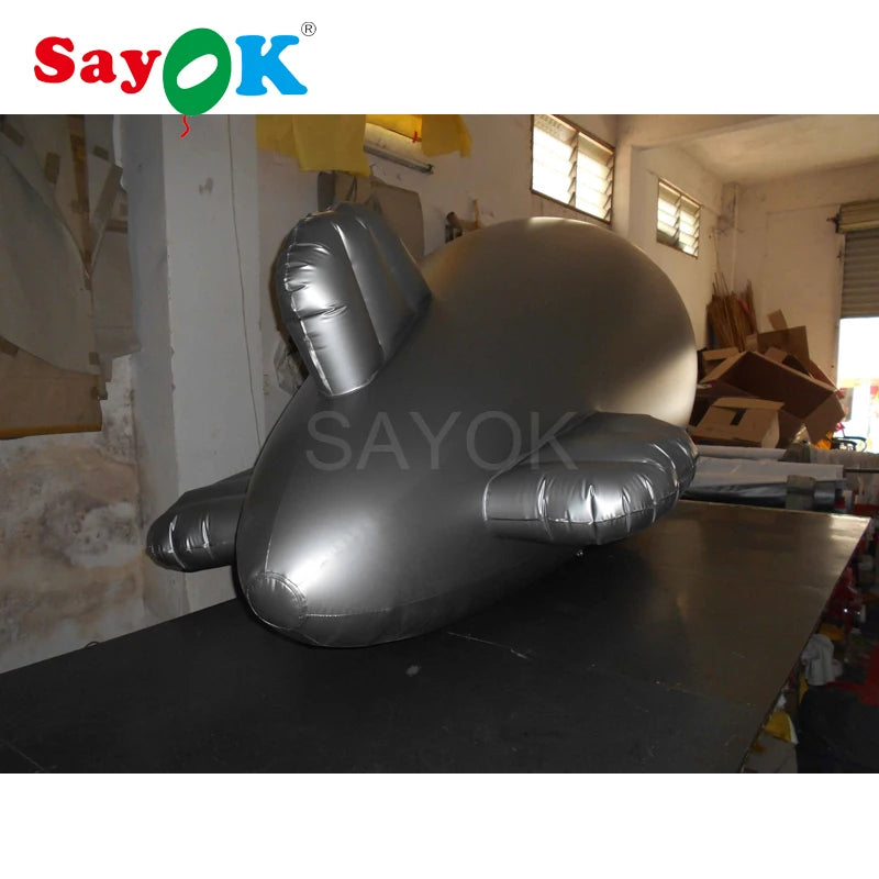 Customize Inflatable Helium Blimp Display Advertising Helium Airplane Inflatable Zeppelin Balloon for Event Promotion