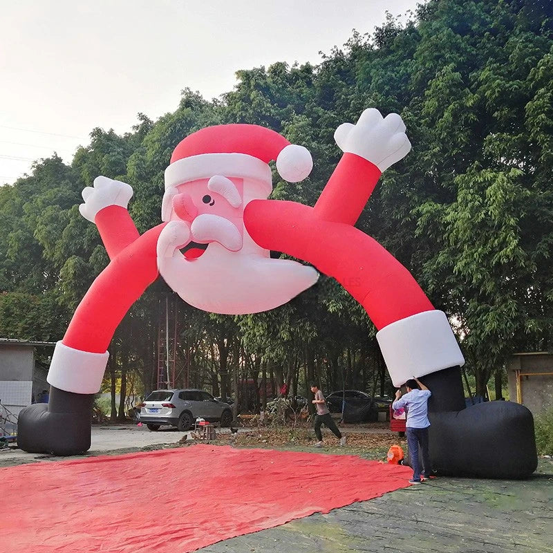 Santa Arch Outdoor Adorable Inflatable Inflatable Christmas Man Decoration Arch Inflatable Christmas Toys For Celebrating