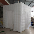 Led Spotlights Specail For Chile 2.4m White Inside Inflatable Photo Booth,Led Photo Backdrop,Social Booth Party Tent With